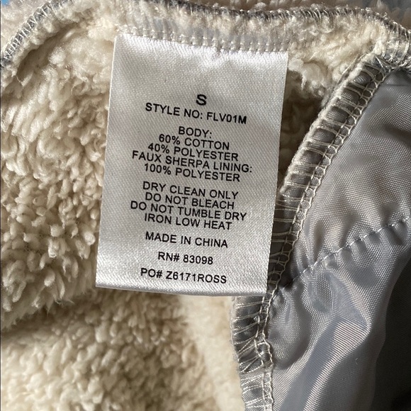 Cavalini Original Women's Sweatshirt Small Gray Loose Sleeveless Open Vest - Picture 5 of 6